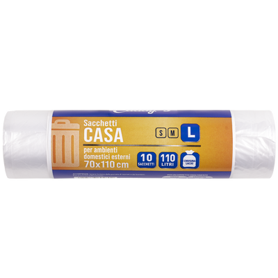 Caddy's Sacchetti L Trasparente 70x110 10 Pezzi