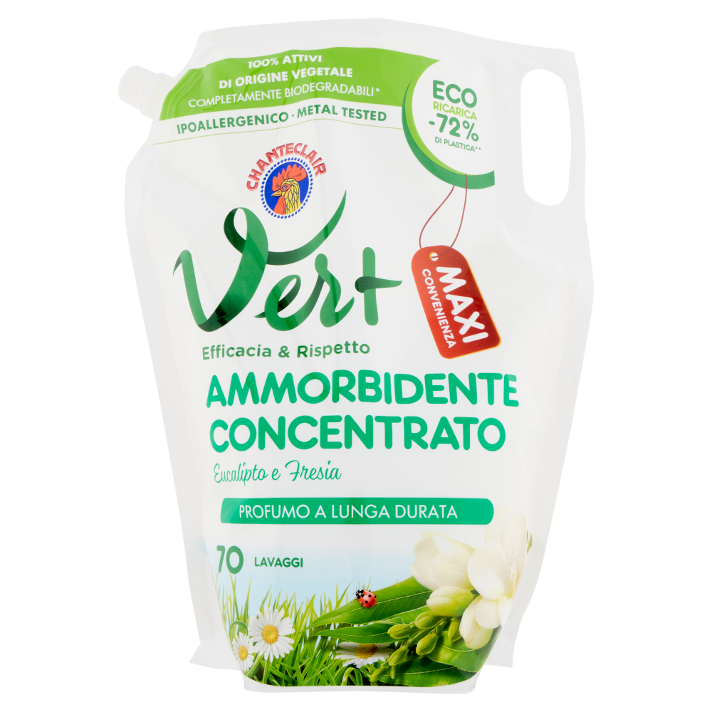 Chanteclair Vert Ammorbidente Concentrato Eucalipto e Fresia Ecoricarica 1400 ml, , large