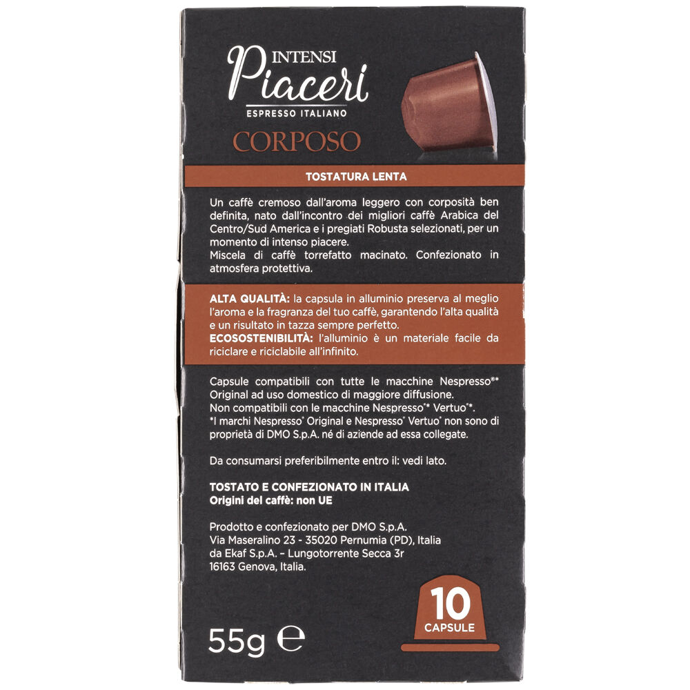 Intensi Piaceri Caffé Corposo Intensità 8 10 Capsule, , large