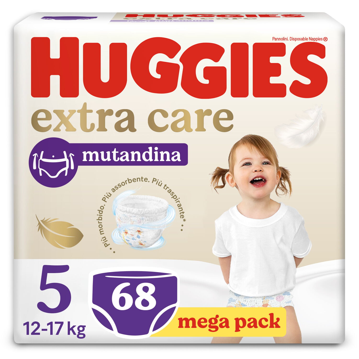 Huggies Pannolini Extra Care Taglia 5 68 Pezzi - - - Immagine 1
