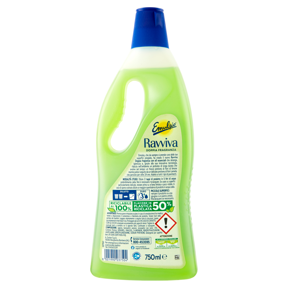 Emulsio Ravviva Doppia Fragranza Igienizzante 750ml, , large