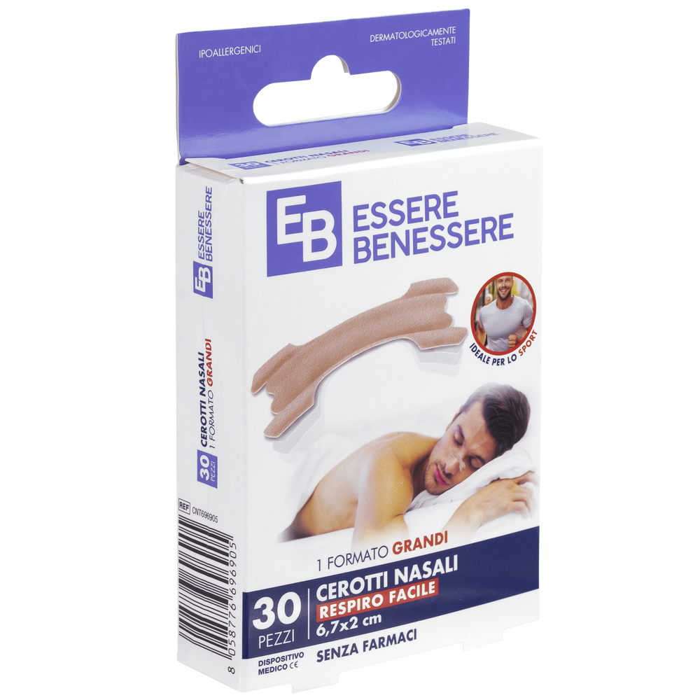 Essere Benessere Cerotti Nasali Grandi 30pz, , large