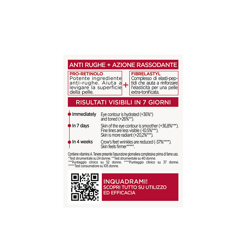 L'Oréal Paris Revitalift Trattamento Contorno Occhi Anti-Rughe + Extra-Rassodante 15 ml, , large
