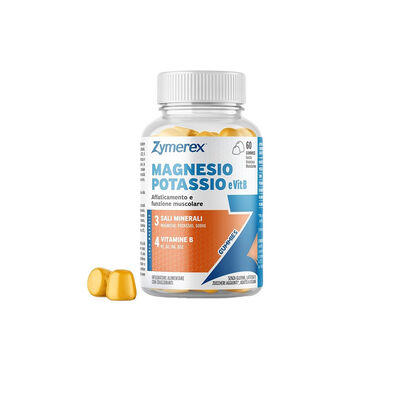 Zymerex Integratore Magnesio Potassio Vitamine B 60 Caramelle Gommose