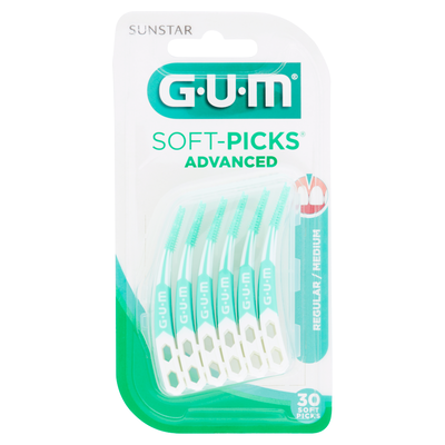Gum Soft-Picks Advanced Regular/Medium 30 Pezzi