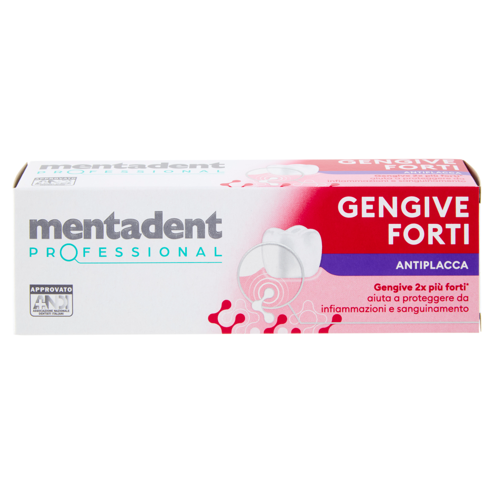 Mentadent Professional Gengive Forti Antiplacca 75 ml, , large