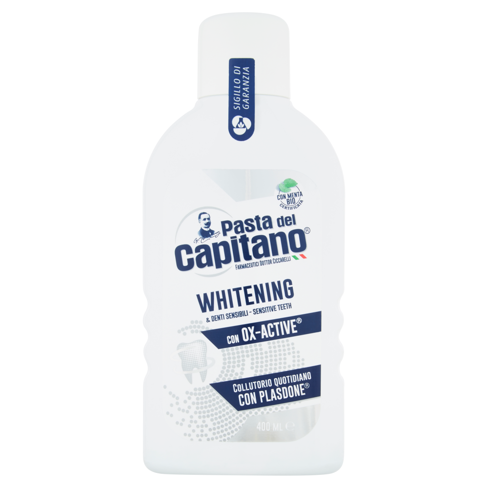 Pasta del Capitano Collutorio Whitening & Denti Sensibili 400 ml, , large