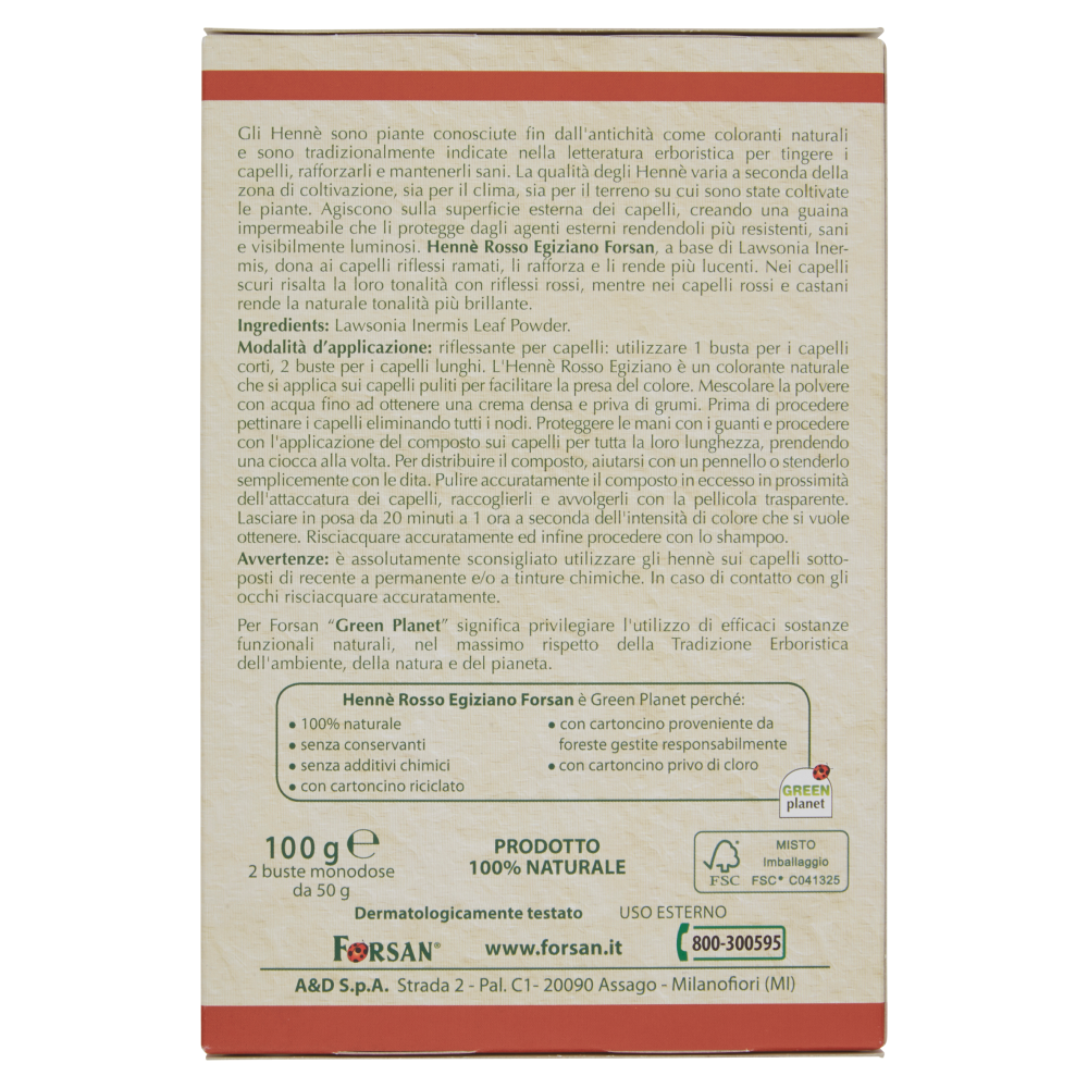 Forsan Henné Rosso 100 g, , large