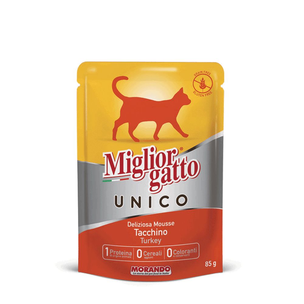 Migliorgatto Unico Deliziosa Mousse Tacchino 85 g, , large