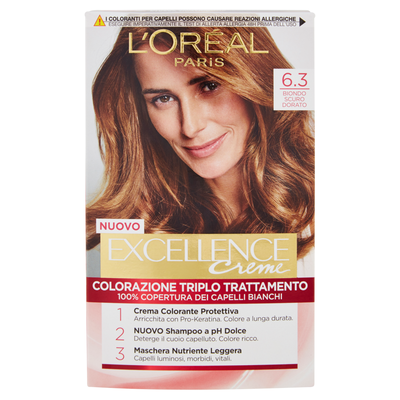 Excellence Crema Colorante Biondo Scuro Dorato N.6.30