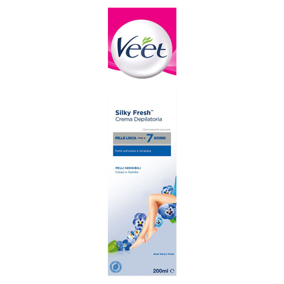 Veet Crema Depilatoria Pelli Sensibili Silky Fresh Technology 200 ml