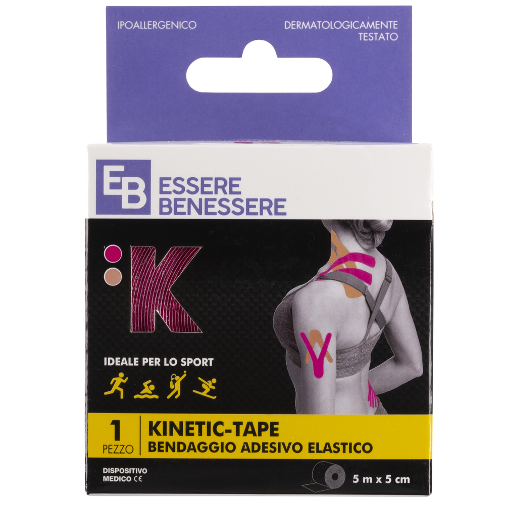 Essere Benessere Kinetik Pelle/Fucsia 5mx5cm 1pz, , large