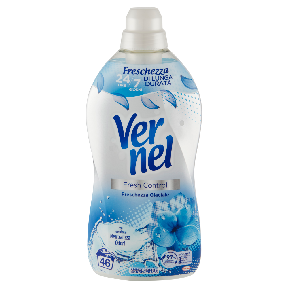 Vernel Concentrato Fresh Control Blu 46 Lavaggi, , large