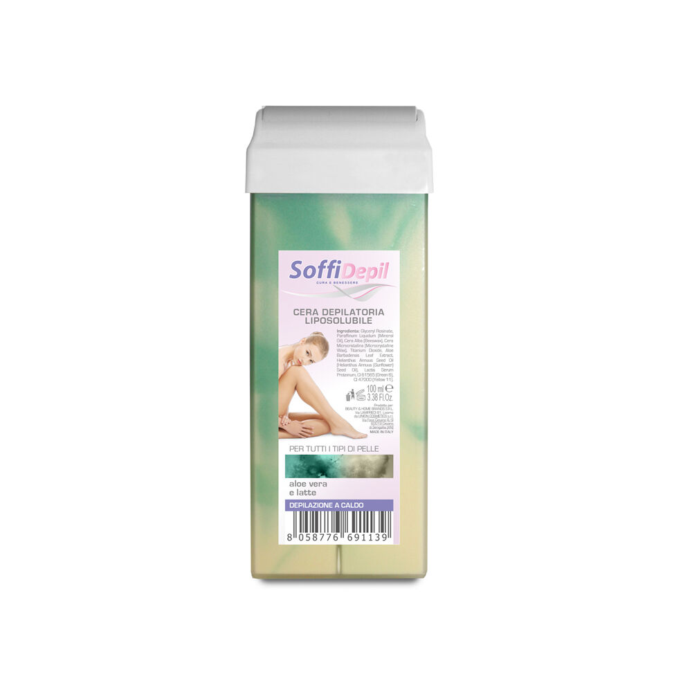 Soffidepil Roller Bicolor Aloe Vera e Latte 100 ml, , large