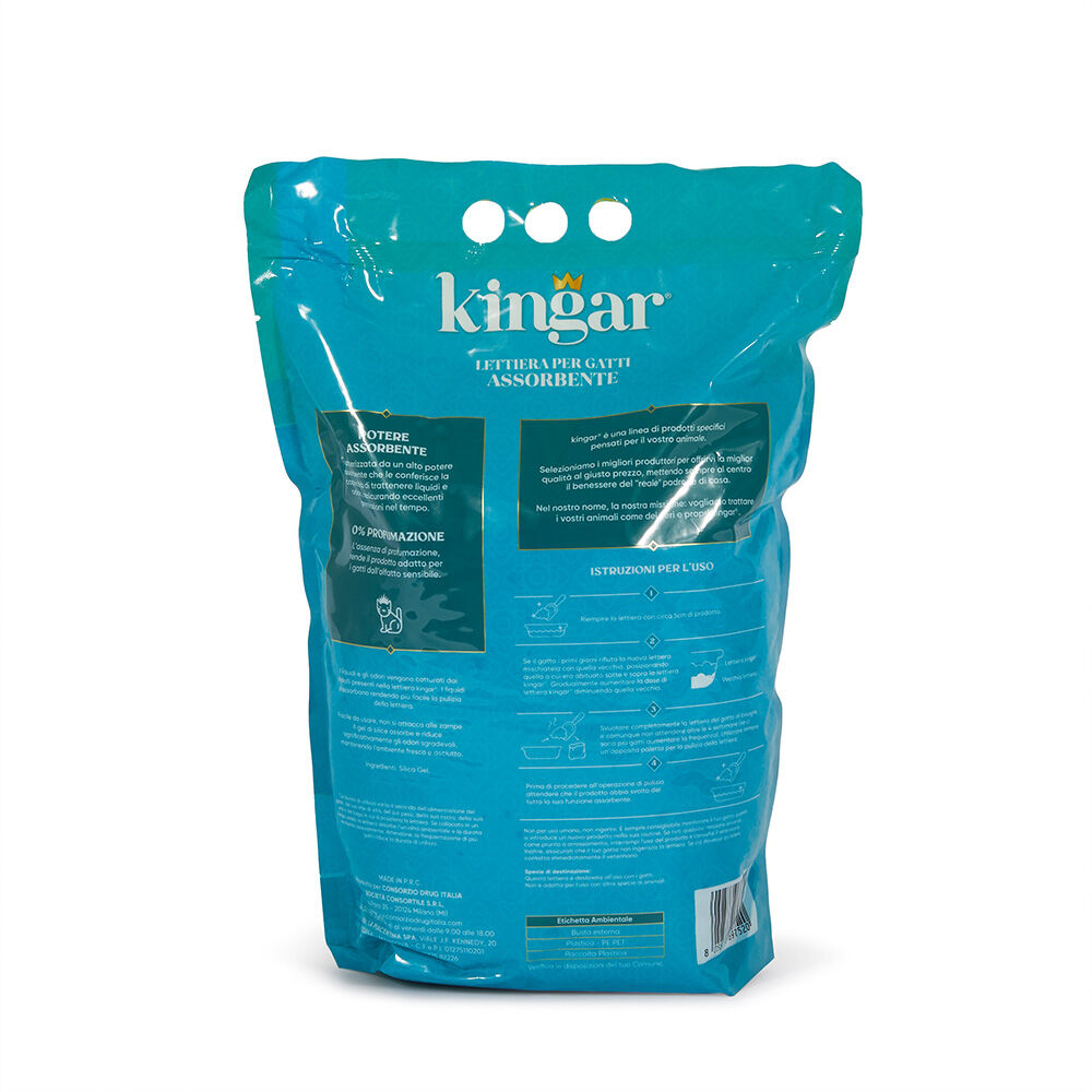 Kingar Cat Lettiera Gel di Silice, , large