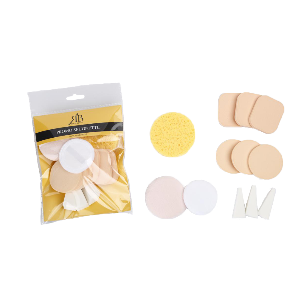 Royal Beauty Set Spugnette Trucco Viso,  Royal Beauty Set Spugnette Trucco Viso, , large