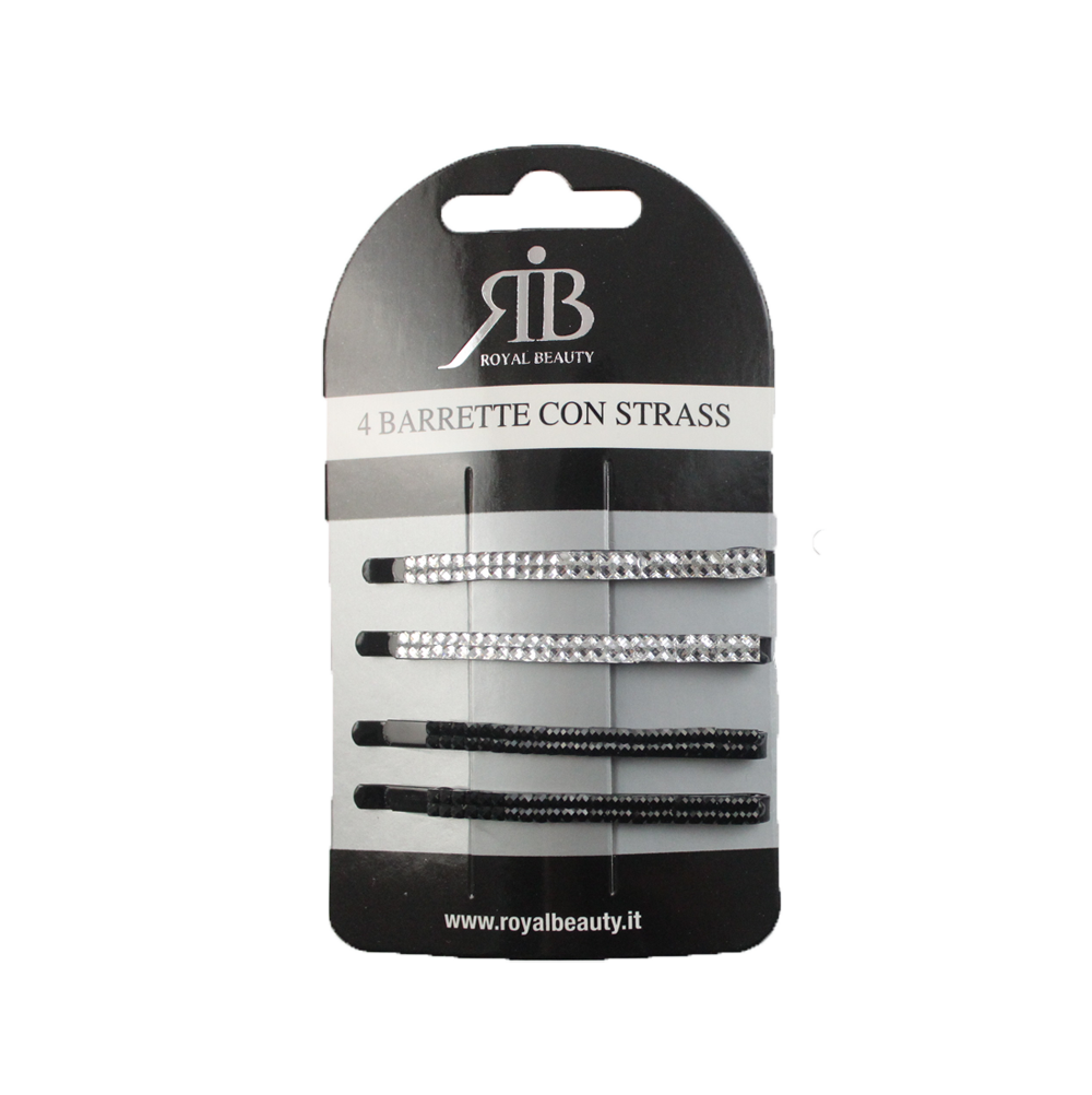 Royal Beauty Mollette Strass Piccole 4 Pz - -