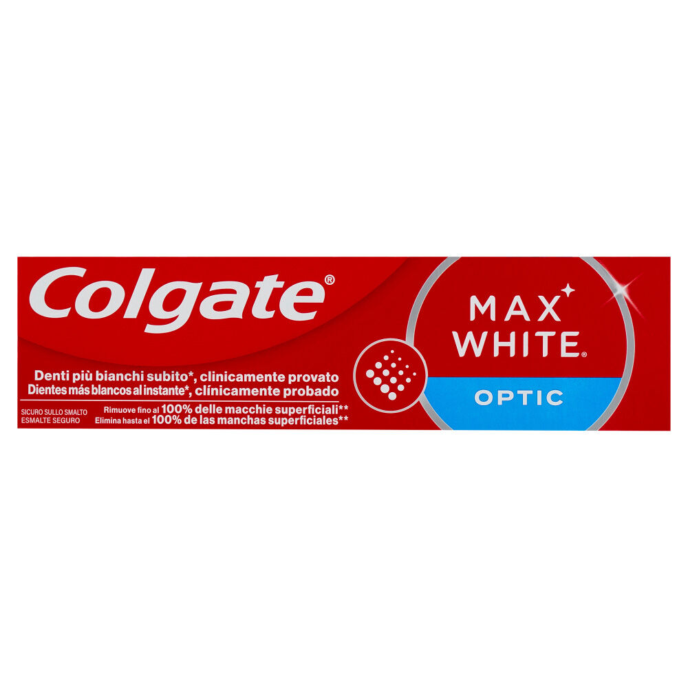Colgate Max White Optic Dentifricio Sbiancante 75 ml, , large