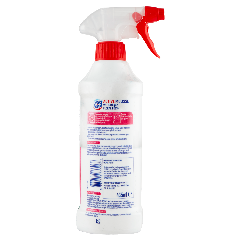 Lysoform Active Mousse Wc & Bagno Floral Fresh 435 ml, , large