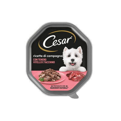 Cesar Ricette di Campagna con Vitello e Tacchino 150 g