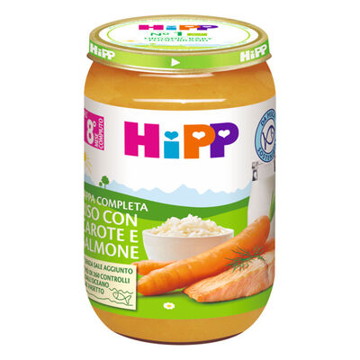 Hipp Pappa Completa Riso con Carote e Salmone 220 gr