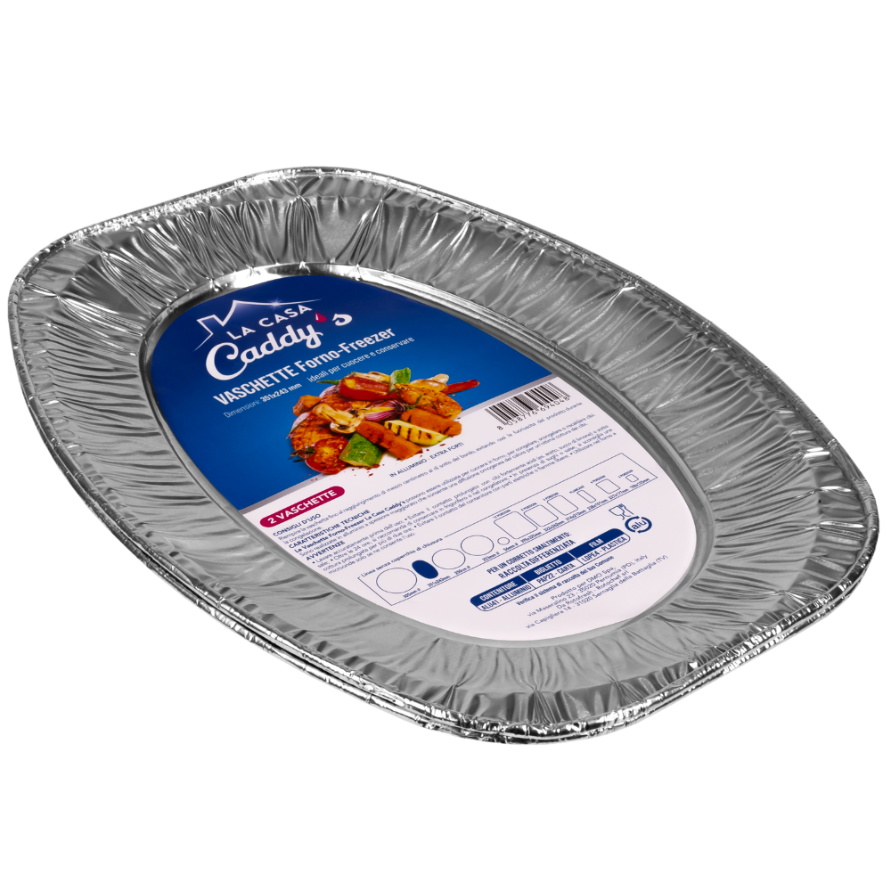 Caddy's Contenitore Alluminio senza Coperchio 2 Pezzi , , large