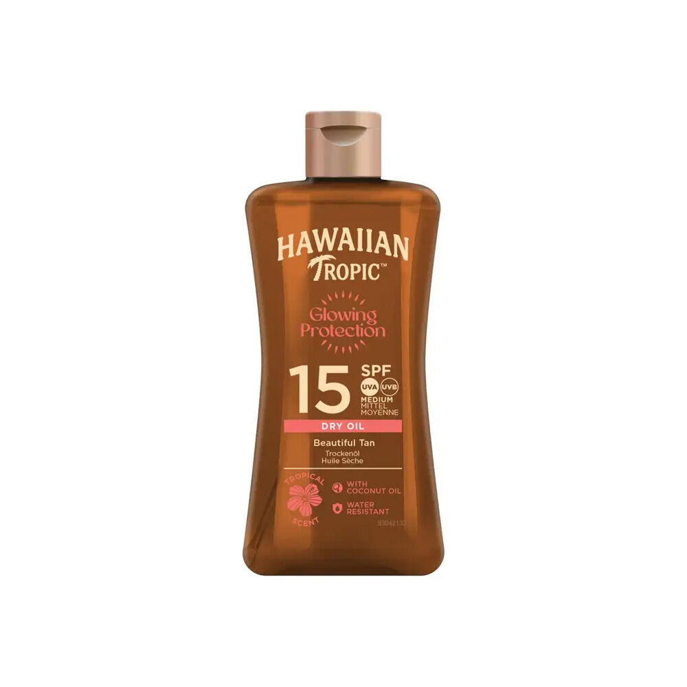 Hawaiian Tropic Glowing Protection Dry Oil SPF15 – 100 ml, , large