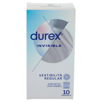 Durex Invisible Regular 10 Preservativi