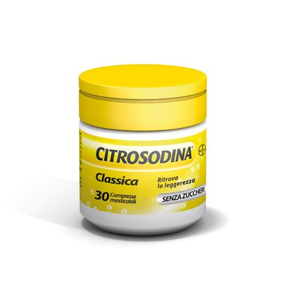 Citrosodina Classica Digestivo con Bicarbonato di Sodio 30 Compresse Masticabili