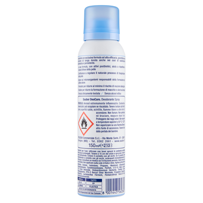 Sauber Deocare Deodorante Spray 150 ml