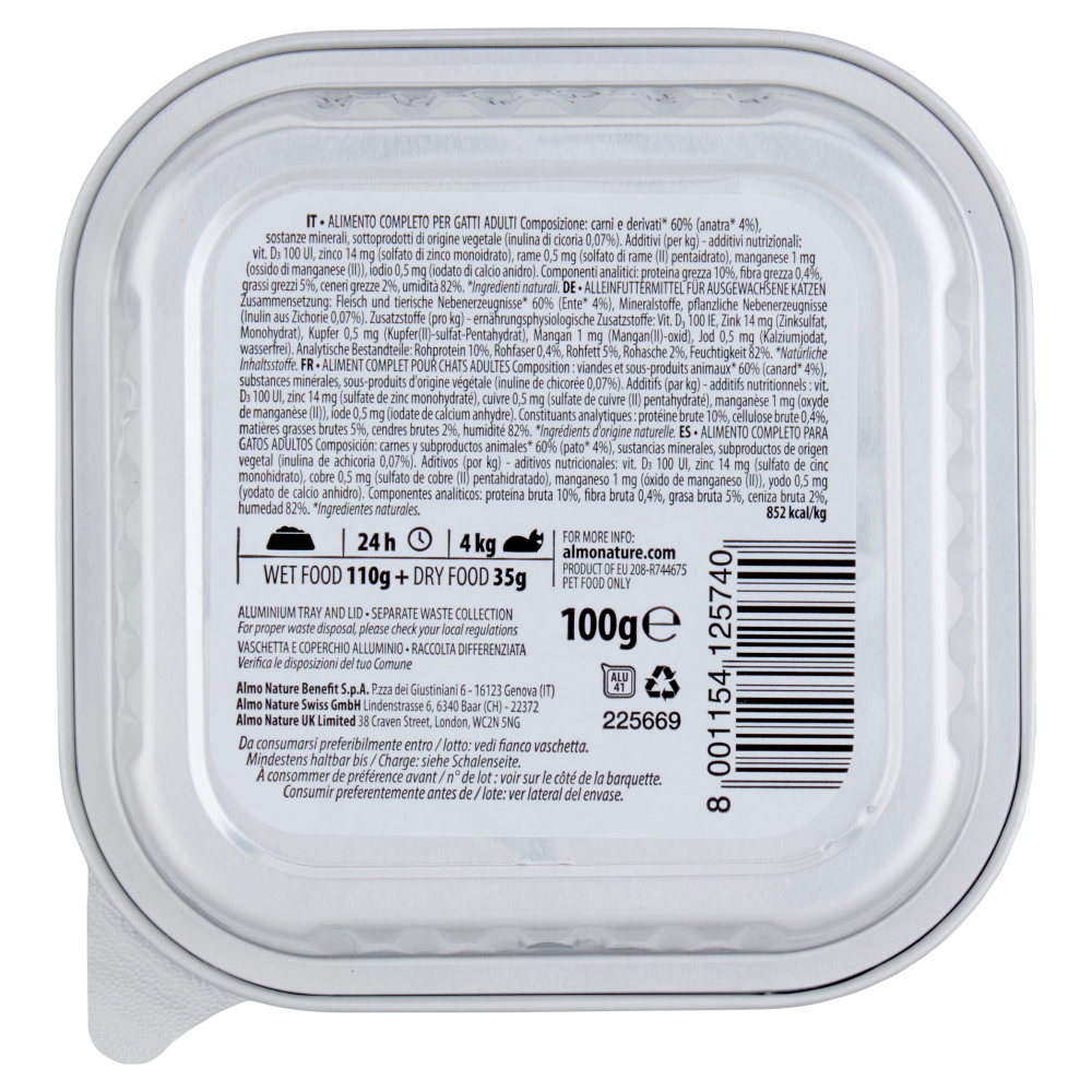 Almo Nature Daily Anatra 100 g, , large