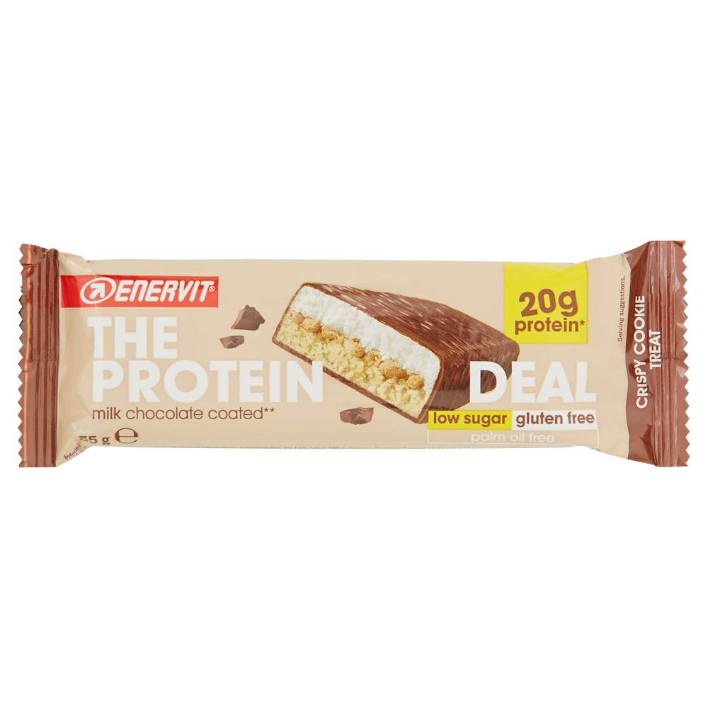 Enervit Protein Enervit The Protein Deal Barretta Proteica Gusto Crispy Cookie Treat 55 G - Immagine 7