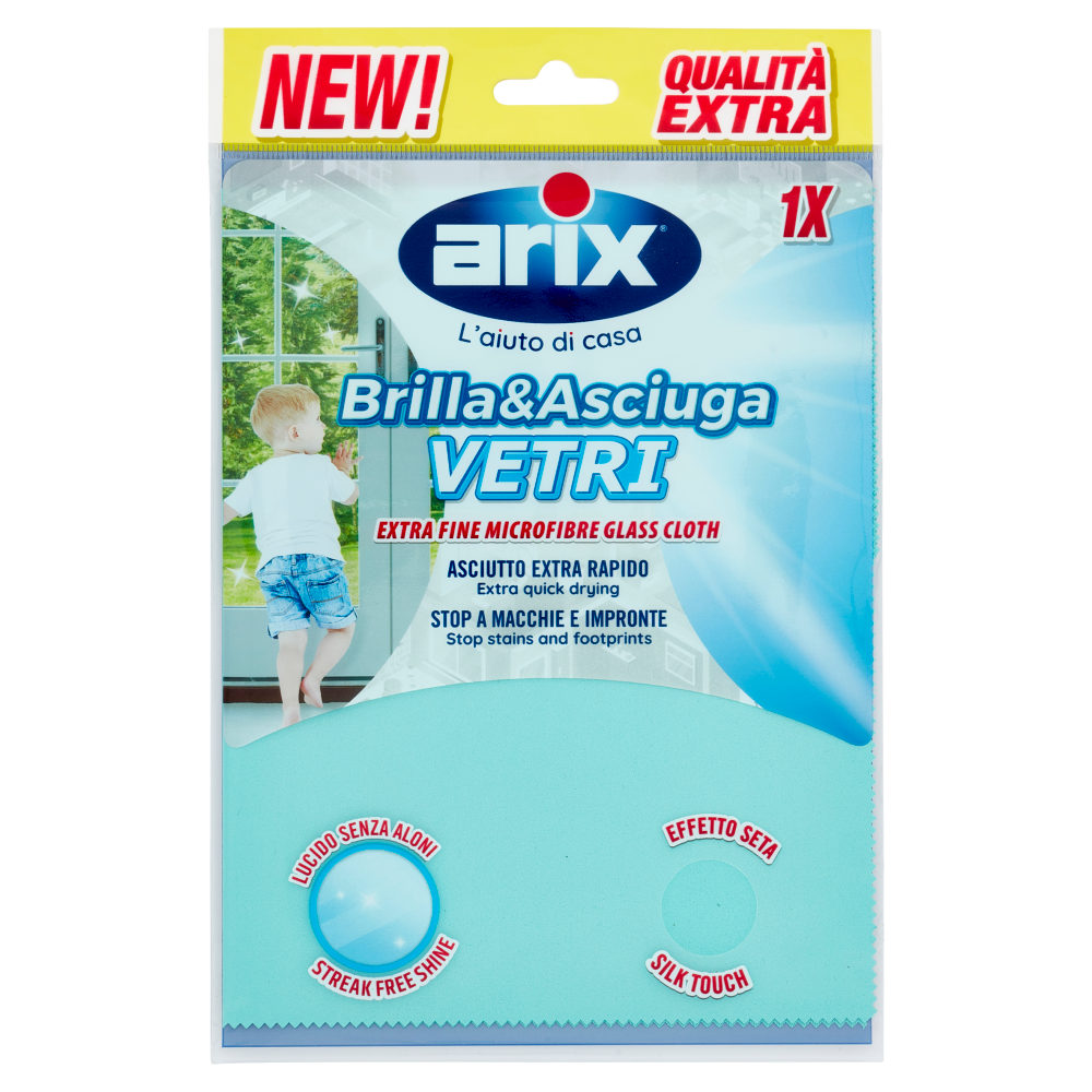 Arix Brillasciuga Panno Vetri Microfibra, , large