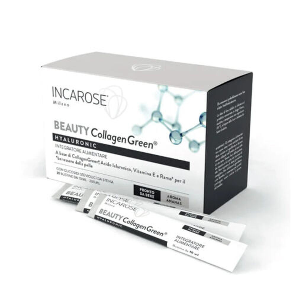 Incarose Hyaluronic Beauty Collagen Green 20 Bustine, , large