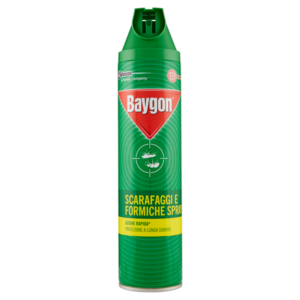 Baygon Scarafaggi e Formiche Spray Insetticida, Azione Rapida, Protezione a Lunga Durata, 400 ml, , large