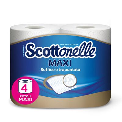 Scottonelle Carta Igienica Soffice e Trapuntata Confezione da 4 Rotoli Maxi