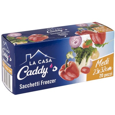 Caddy's Sacchetti Freezer Medi 23X32 20 Pezzi,  Caddy's Sacchetti Freezer Medi 23X32 20 Pezzi