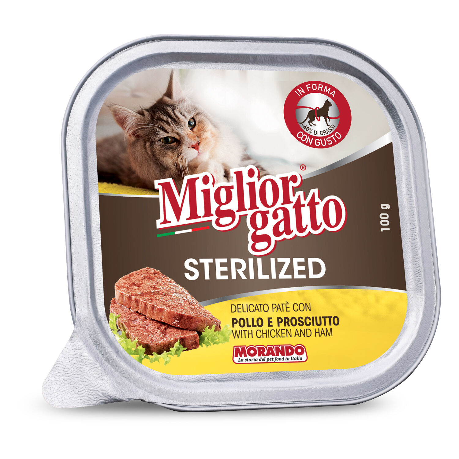 Migliorgatto Sterilized Pollo e Prosciutto 100 g - -
