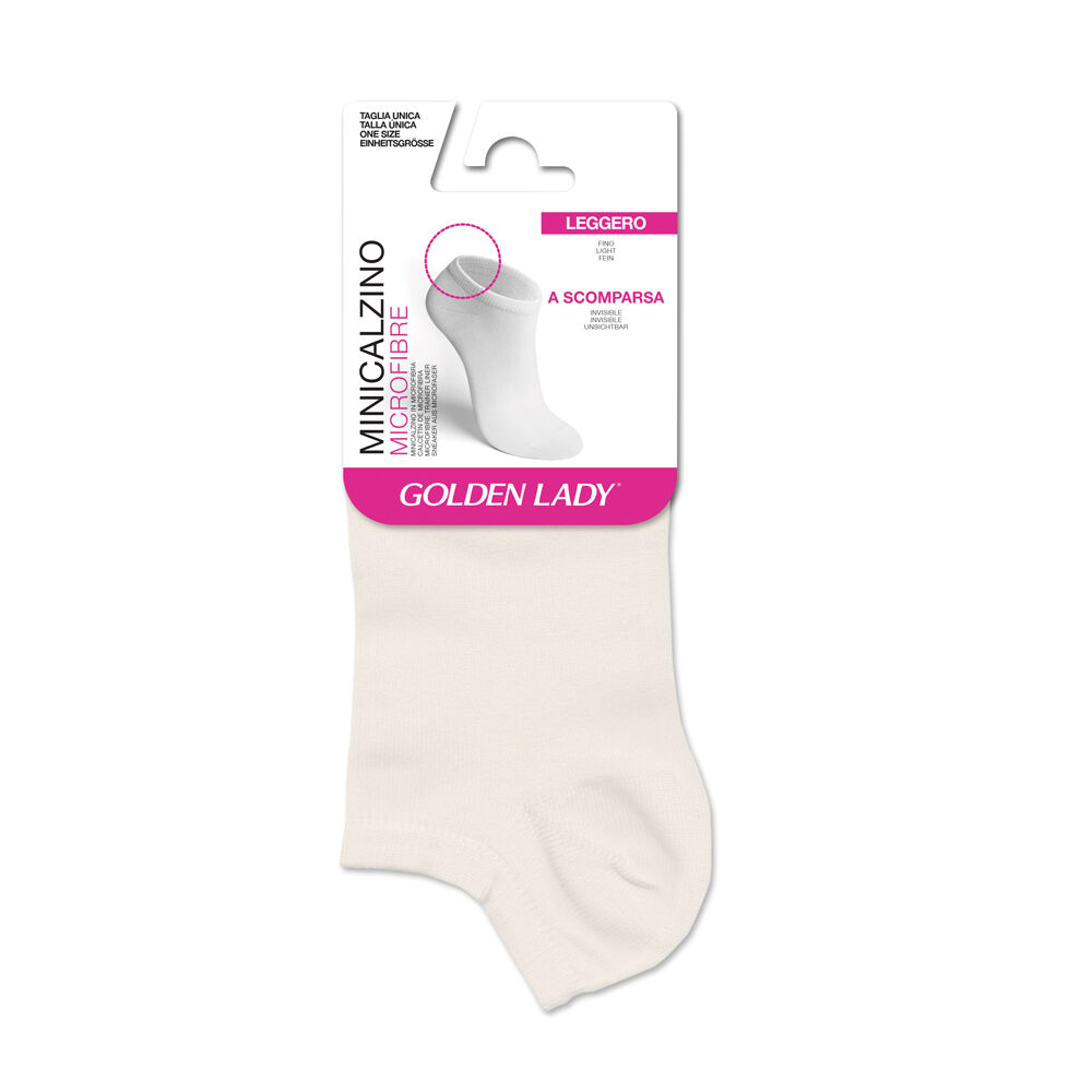 Golden Lady Light Bianco Minicalzino - -