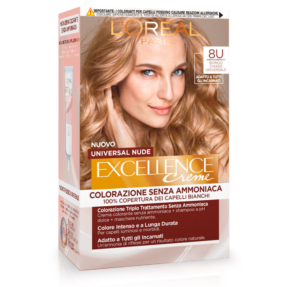 L'Oréal Paris Colorazione Permanente senza Ammoniaca Biondo Chiaro N.8U - -