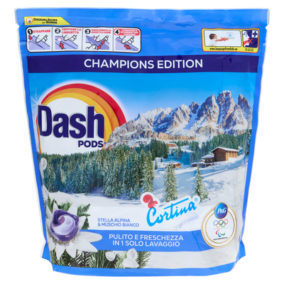 Dash Pods Cortina Detersivo Lavatrice Capsule 60 Lavaggi