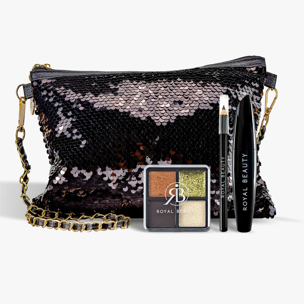 Royal Beauty Borsa Pochette Rebecca con Mascara, Matita e Quod Ombretti, , large