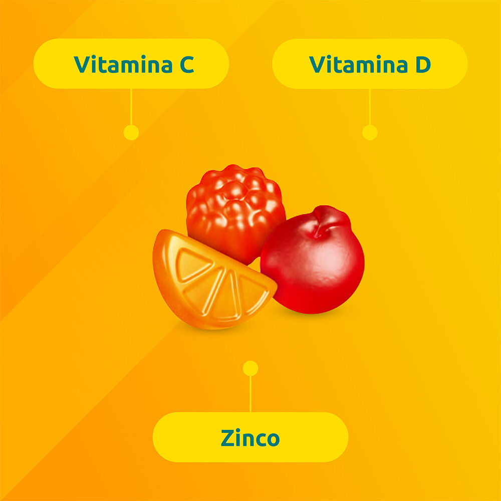 Supradyn Difese Junior Integratore con Vitamina C D e Zinco 25 Caramelle Gommose, , large