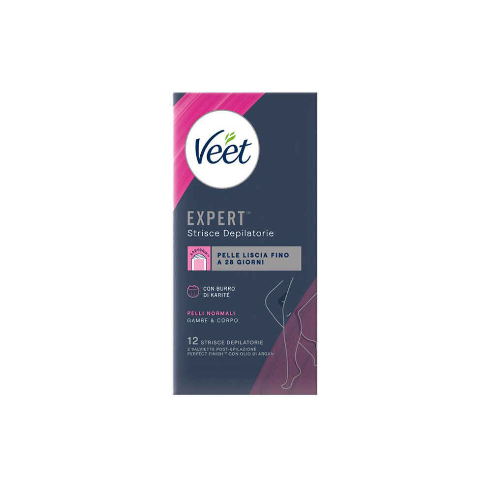 Veet Expert 12 Strisce Depilatorie Corpo Per Pelli Normali - Immagine 4
