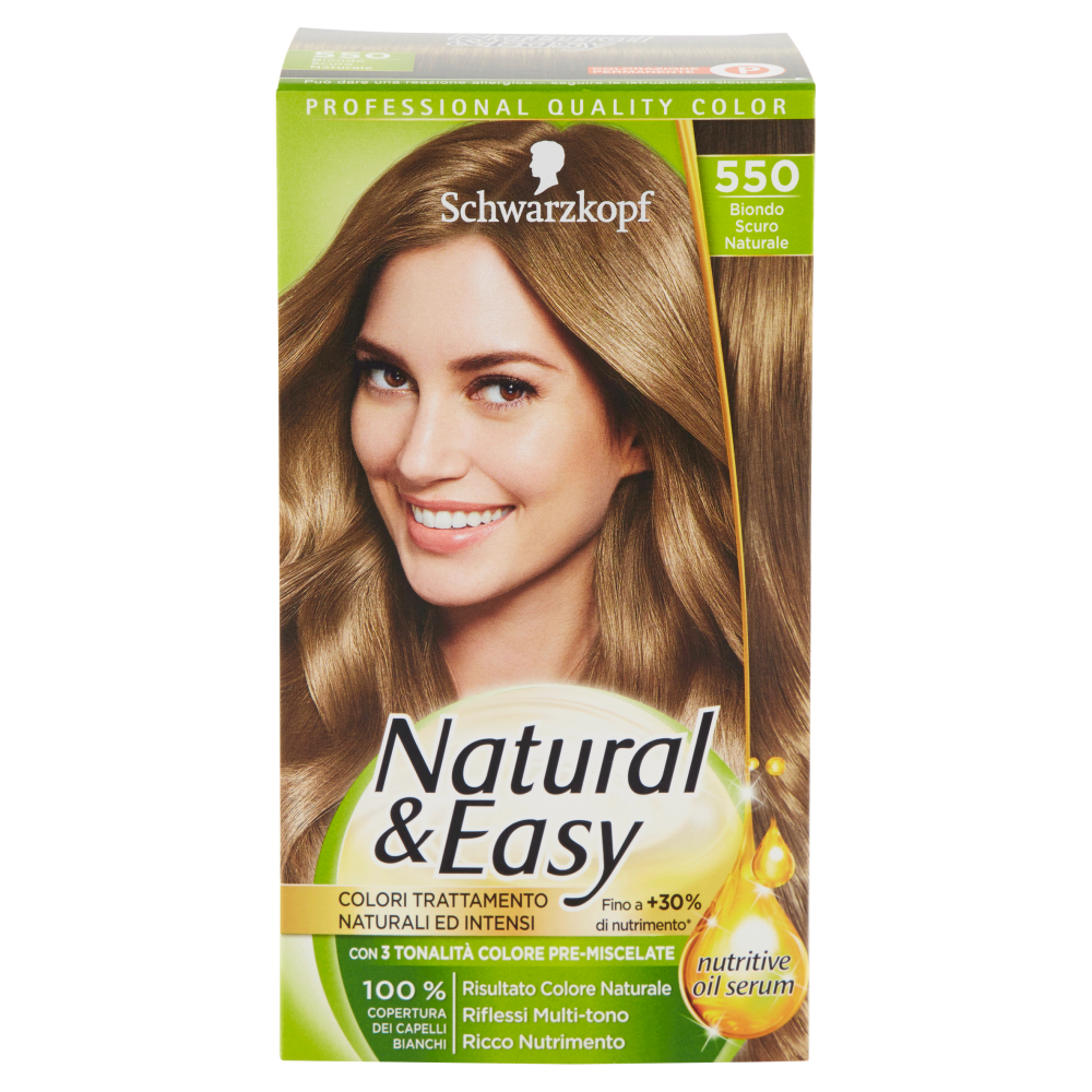Natural&Easy Colorazione Permanente Biondo Scuro Naturale N.550 - -