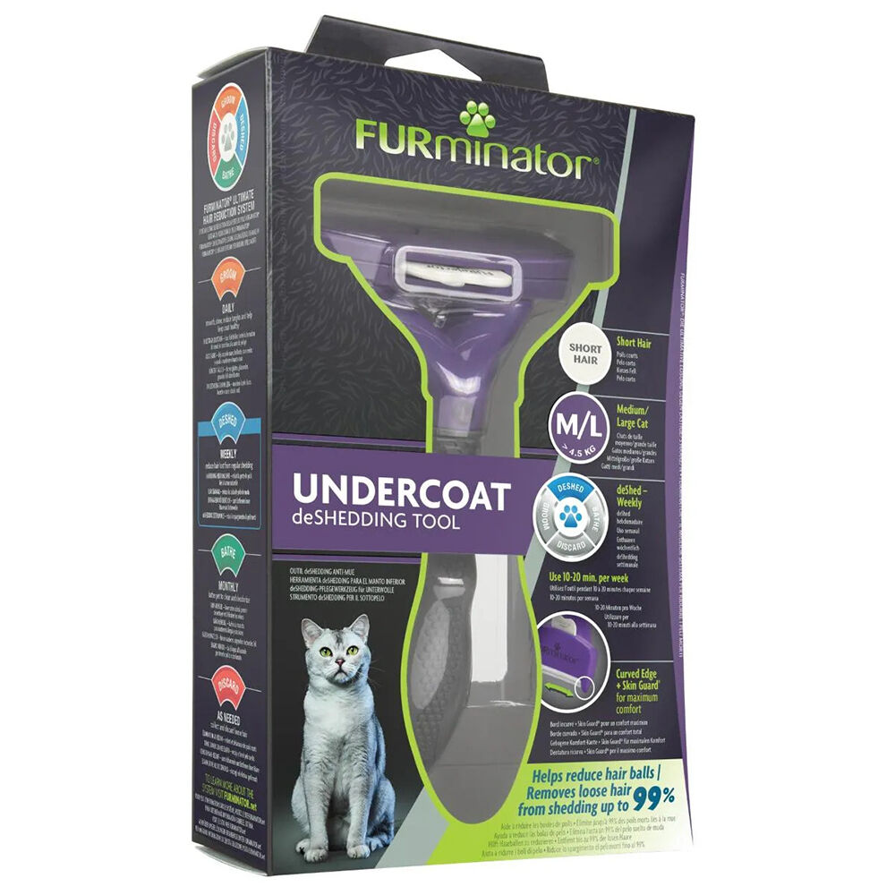 Furminator Gatto Piccolo a Pelo Lungo, , large