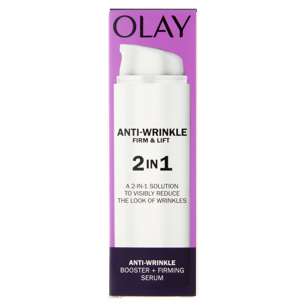 Olay Crema + Siero Viso Anti-Rughe 2in1 Tonifica e Rassoda 50 ml - -