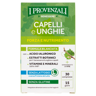 I Provenzali Benessere Capelli E Unghie Forza E Nutrimento 30 Compresse 24g