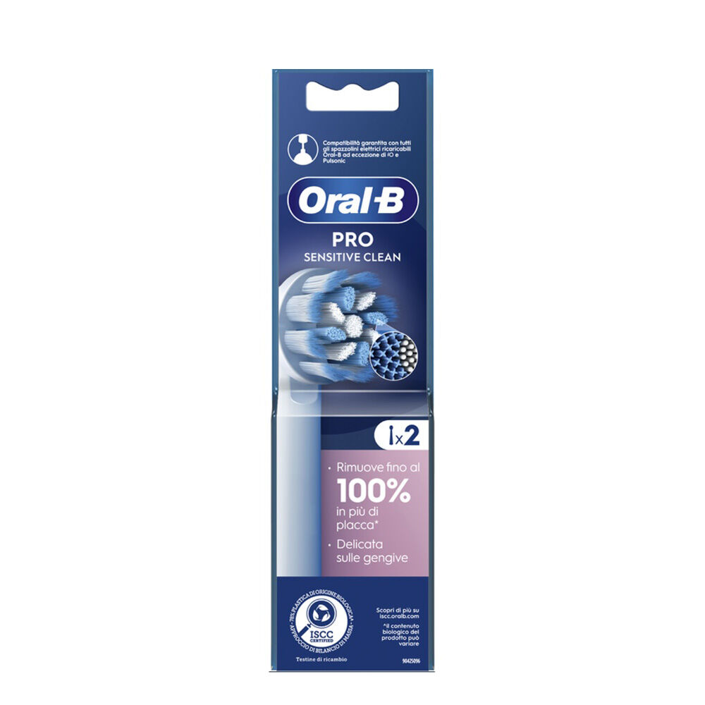 Oral-B Sensitive Clean 2 Testine di Ricambio per Spazzolino Elettrico Ricaricabile - -