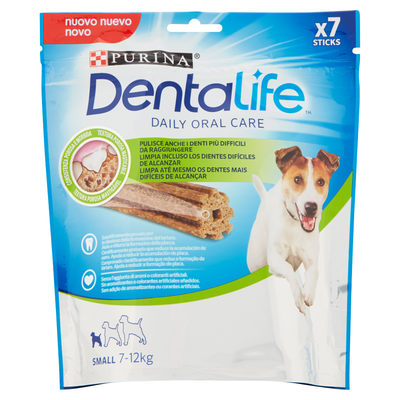 Purina Dentalife Cane Snack per l'Igiene Orale Taglia Small 7 Stick 115g